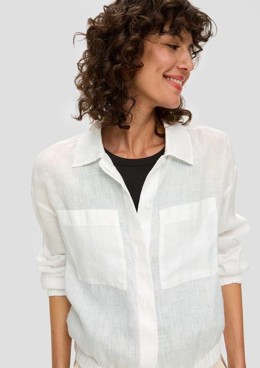 Produktbild s.Oliver Bluse Blusenjacke aus Leinen (48)