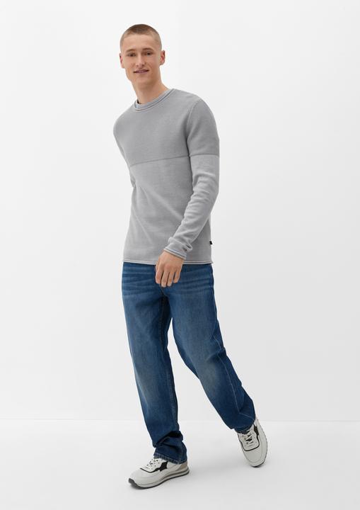 Produktbild s.Oliver Strickpullover Strickpulli mit Rollsäumen (XXL)