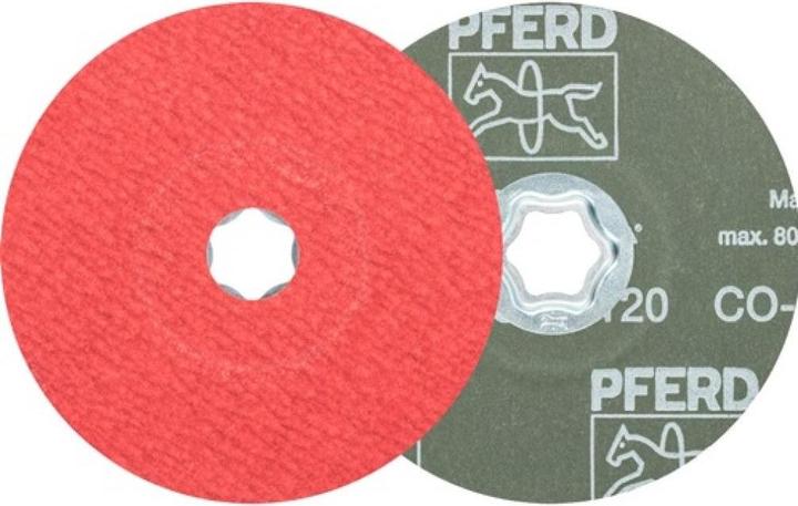 Produktbild Pferd Schleifteller COMLICK Fiberschleifer 125 mm Keramikkorn CO COOL 120 (120)
