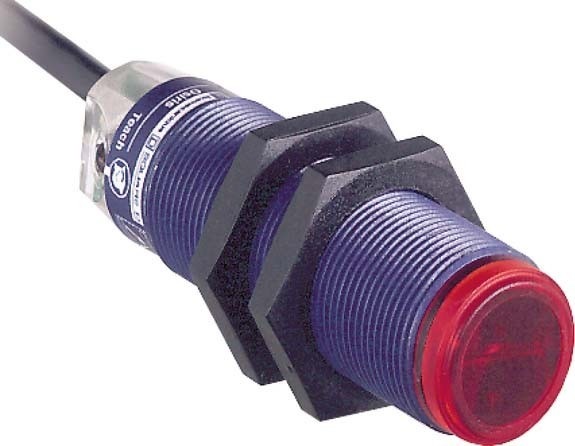 Produktbild TE Sensors Näherungsschalter optisch M18 Kabel 2m (Empfänger, Sender)