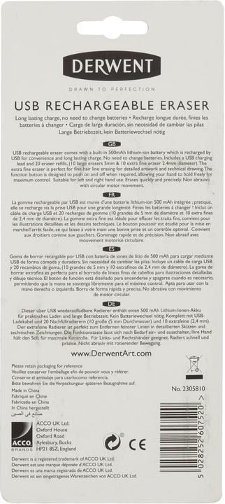 Produktbild Derwent USB-Wiederaufladbarer Radierer