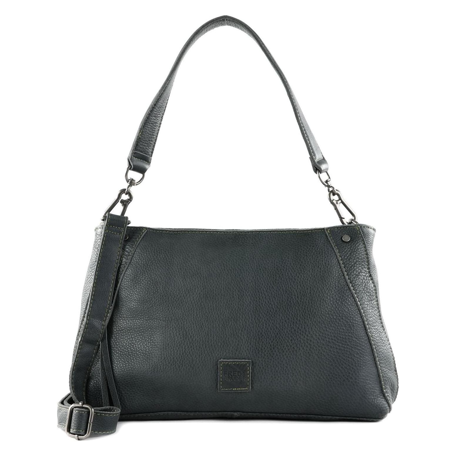 FredsBruder, Damen, Handtasche, Mila Landscape Hobo, Schwarz