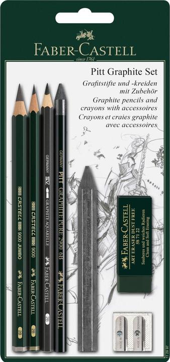 Image du produit Faber-Castell Ensemble Pitt Graphite (2B, 6B, 5 x)