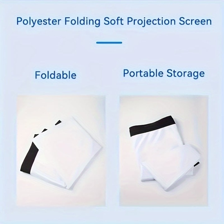 Produktbild PhoneLook Doppelseitige 16:9 Projektionsleinwand mit pflegeleichtem, bügelbarem Stoff (100 Zoll, 254 cm) (100", 16:9)