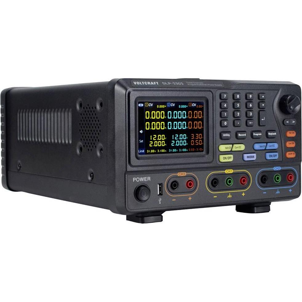 Thumbnail - Voltcraft DLP-3303 Labornetzgerät, einstellbar 0 - 30 V 0 - 3 A 198 W RS-232 Sl, Labornetzgerät
