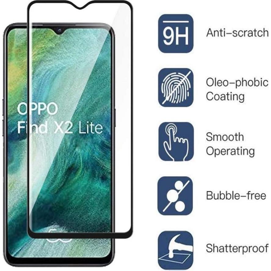 Thumbnail - Screenguard Oppo Find X2 Lite Full Screen Panzerglas Schutzfolie 2.5D 9H (1 Stück, Oppo Find X2 Lite), Smartphone Schutz...