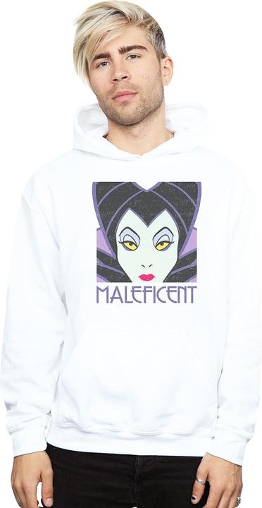Immagine prodotto Disney Maleficent Cropped Head Felpa con Cappuccio Uomo (L)
