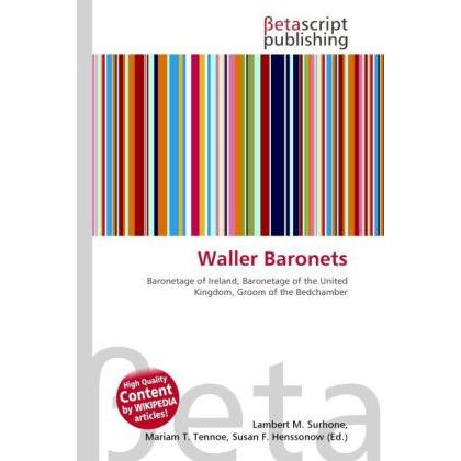 Waller Baronets, Fachbücher