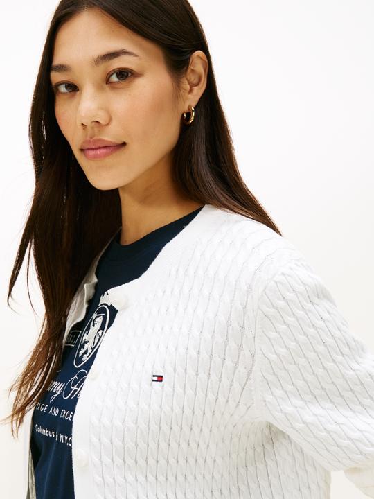 Produktbild Tommy Hilfiger Cardigan a Maglia Cavo (XXS)