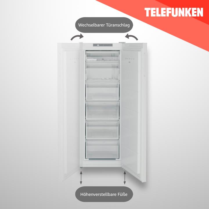 Produktbild Telefunken TEL Gefrierschrank KTFG15421FW2 wh (Freistehend, 188 l)