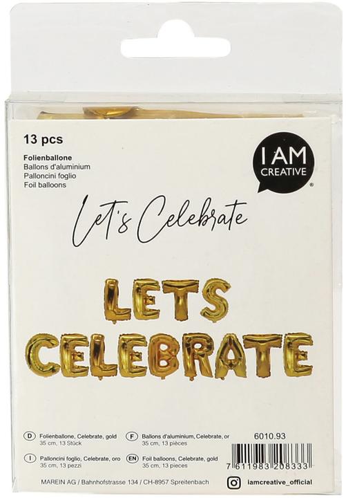 Produktbild I Am Creative Buchstaben Lets Celebrate (13x)