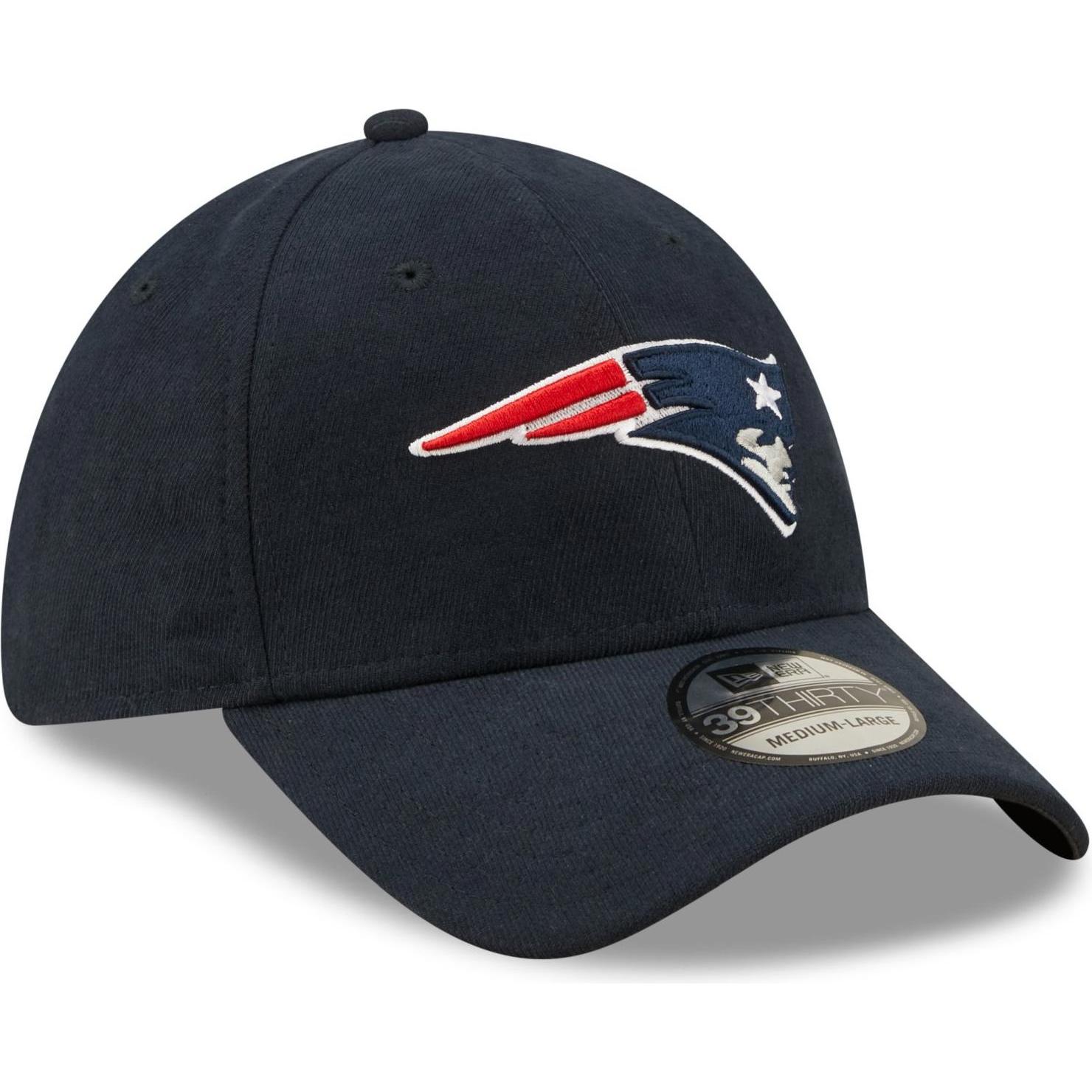 New Era, Herren, Cap, 39Thirty Stretch Cap - New England Patriots - S/M, Blau, (M)