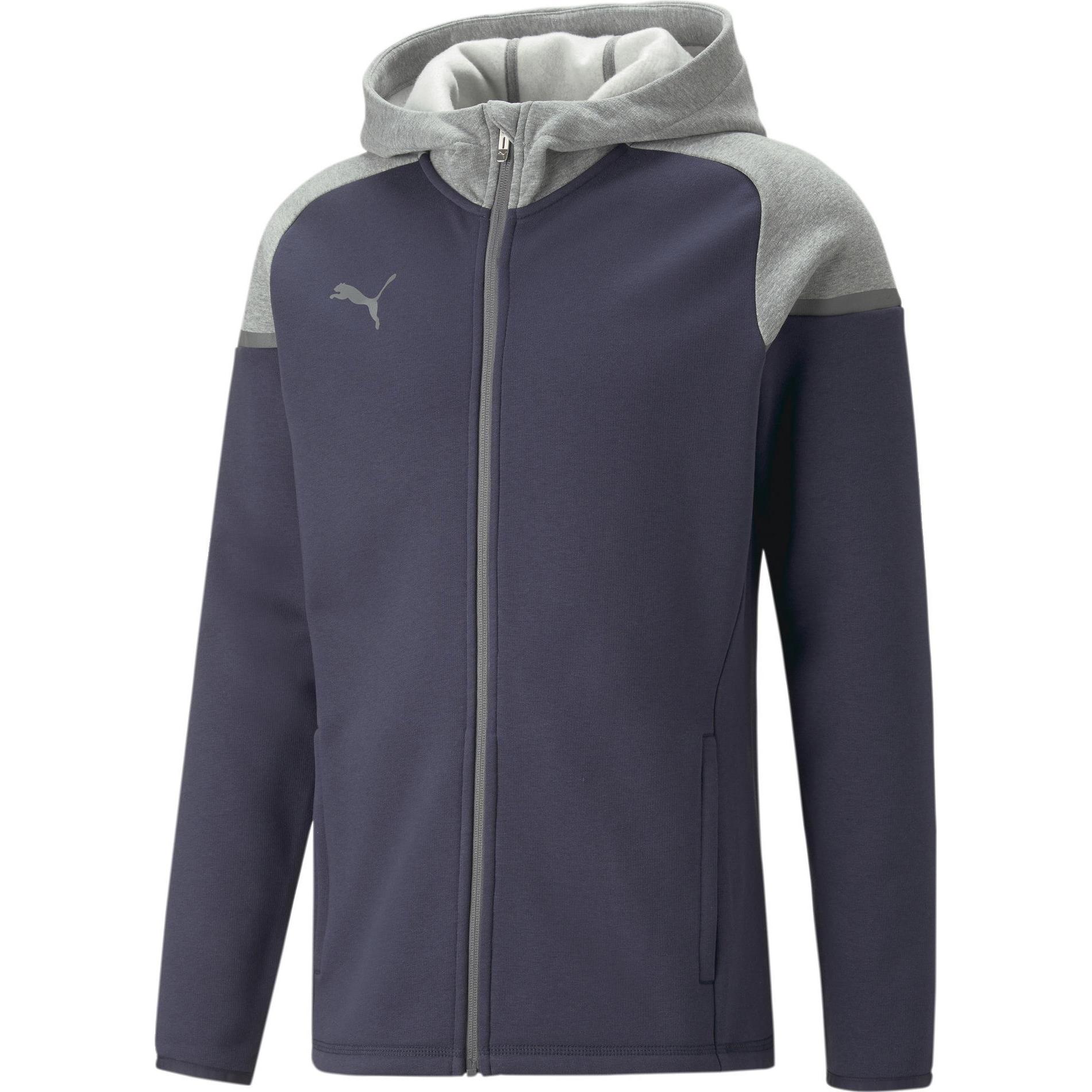 Puma, Herren, Laufjacke, teamCUP Casuals Hooded Jkt (M), Blau, M