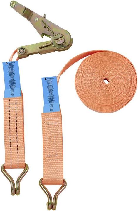 Actual product image Toolcraft TO-9610002 Two-piece lashing strap Tensile force LC Tie-down lashing (single/di