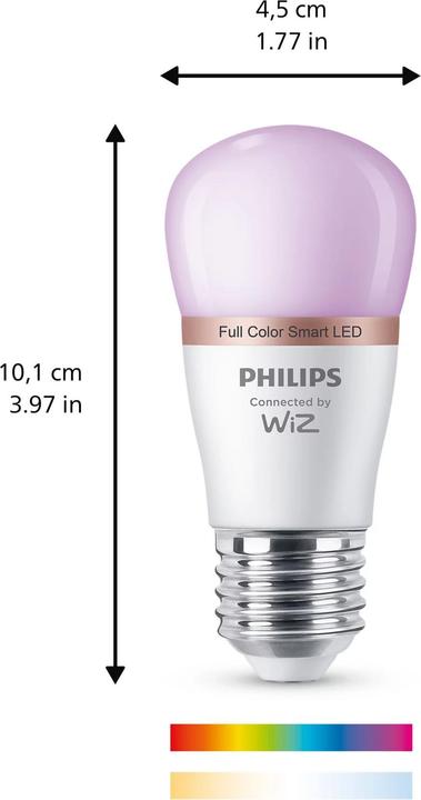Produktbild Philips PHI WFB 40W P45 E27 922-65 RGB 1PF/6 (E27, 470 lm, 1 x)