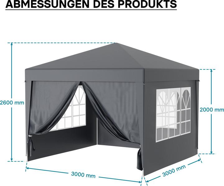 Actual product image Wiltec Toboli (300 cm, 300 cm)