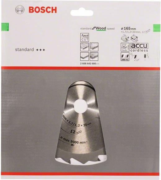 Produktbild Bosch Professional Zubehör PRO Wood Kreissägeblatt, 165 x 1.7 x 20 mm