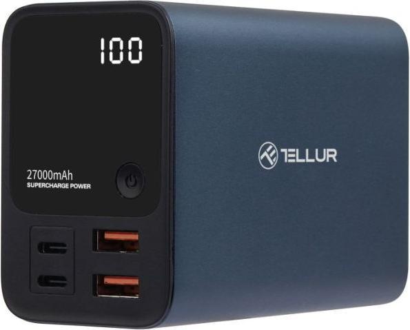 Image du produit Tellur Banque d'alimentation Ultra Pro PD903 27000mAh BLue (27000 mAh, 100 W, 99.90 Wh)