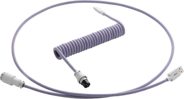 Produktbild CableMod Pro Coiled Keyboard Cable USB-C zu USB Typ A, Rum Raisin (1.50 m, USB 2.0)