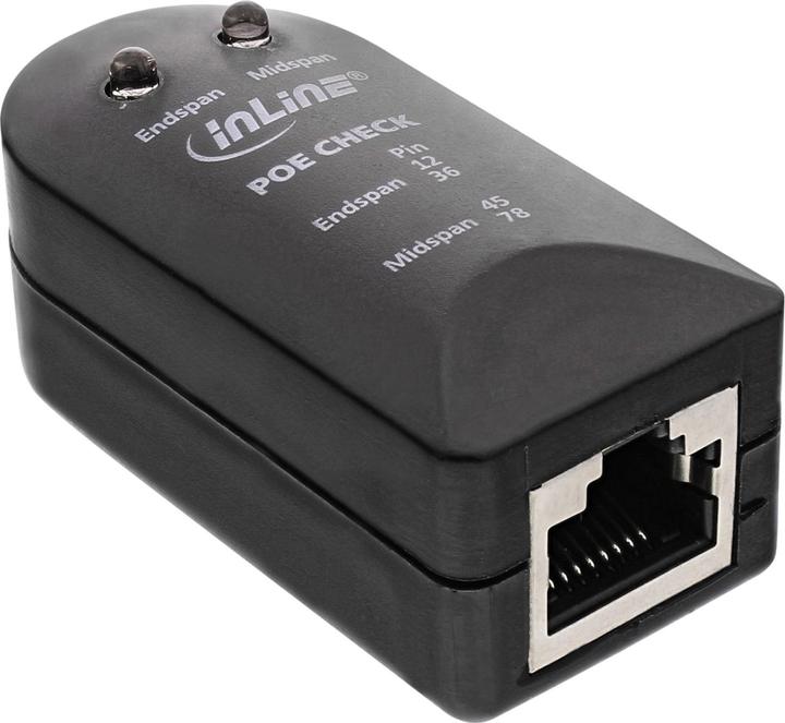 Actual product image InLine Tester for PoE / PoE+ (Cable tester)