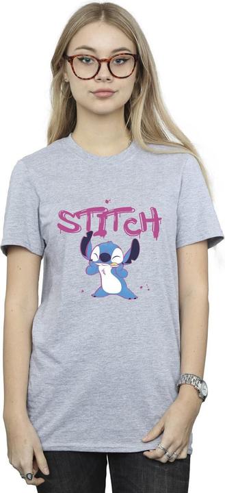 Immagine prodotto Disney Lilo And Stitch Graffiti Maglietta Ampia Donna (XXL)