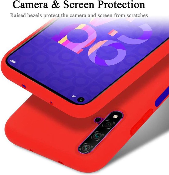 Immagine prodotto Cadorabo Copertura della cassa del silicone liquido TPU (K20, Huawei Nova 5T, TCL 20S)