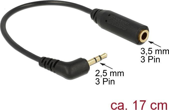 Actual product image Delock /3. audio cable (0.18 m)