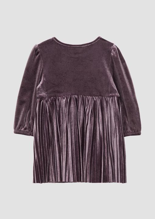 Actual product image S.Oliver Kleid Samtkleid mit plissiertem Rock (92)