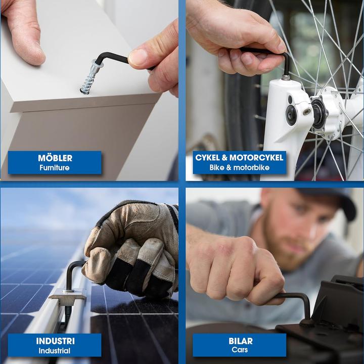 Actual product image S&R Hexagon socket spanner set HX (30-piece)