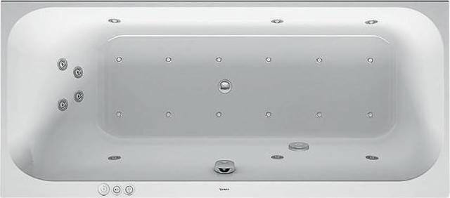 Immagine prodotto Duravit Vasca idromassaggio rettangolare HAPPY D.2 150 l 1700x700 we 1 RS sinistra Sistema jet (150 l, 170 cm, 70 cm)