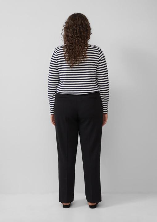 Actual product image S.Oliver T-Shirt Geringeltes Langarmshirt aus Flammgarn mit Crew Neck (46)