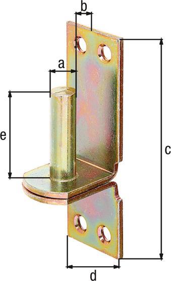 Immagine prodotto GAH Morsetto DI su piastra 13x11mm galvanica gialla zincata (Bozzelli, 10 pz.)