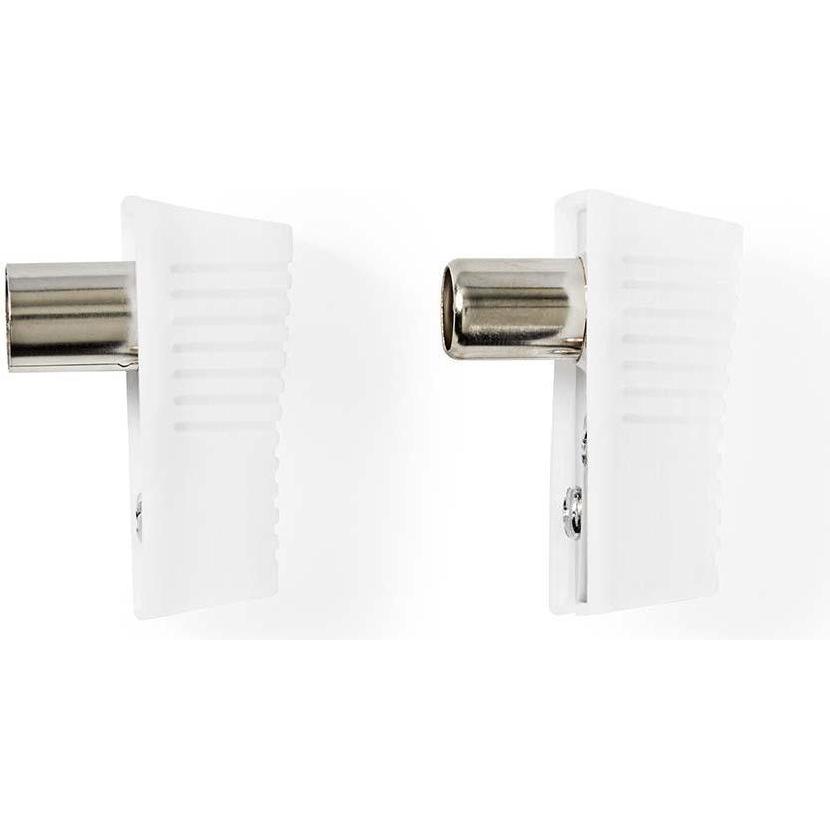 Nedis Stecker IEC (koaxial) Mach + Buchse - Winkel (Antennenkabel), Antennenkabel
