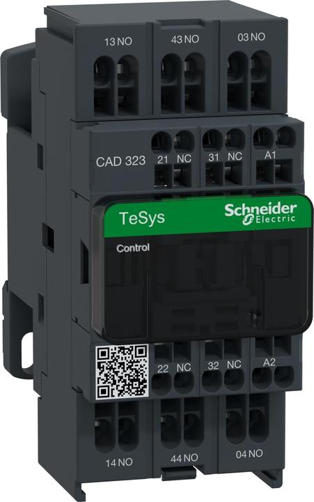 Produktbild Schneider Electric Hilfsschütz, 3S+2Ö, 24V 50/60Hz CAD323B7