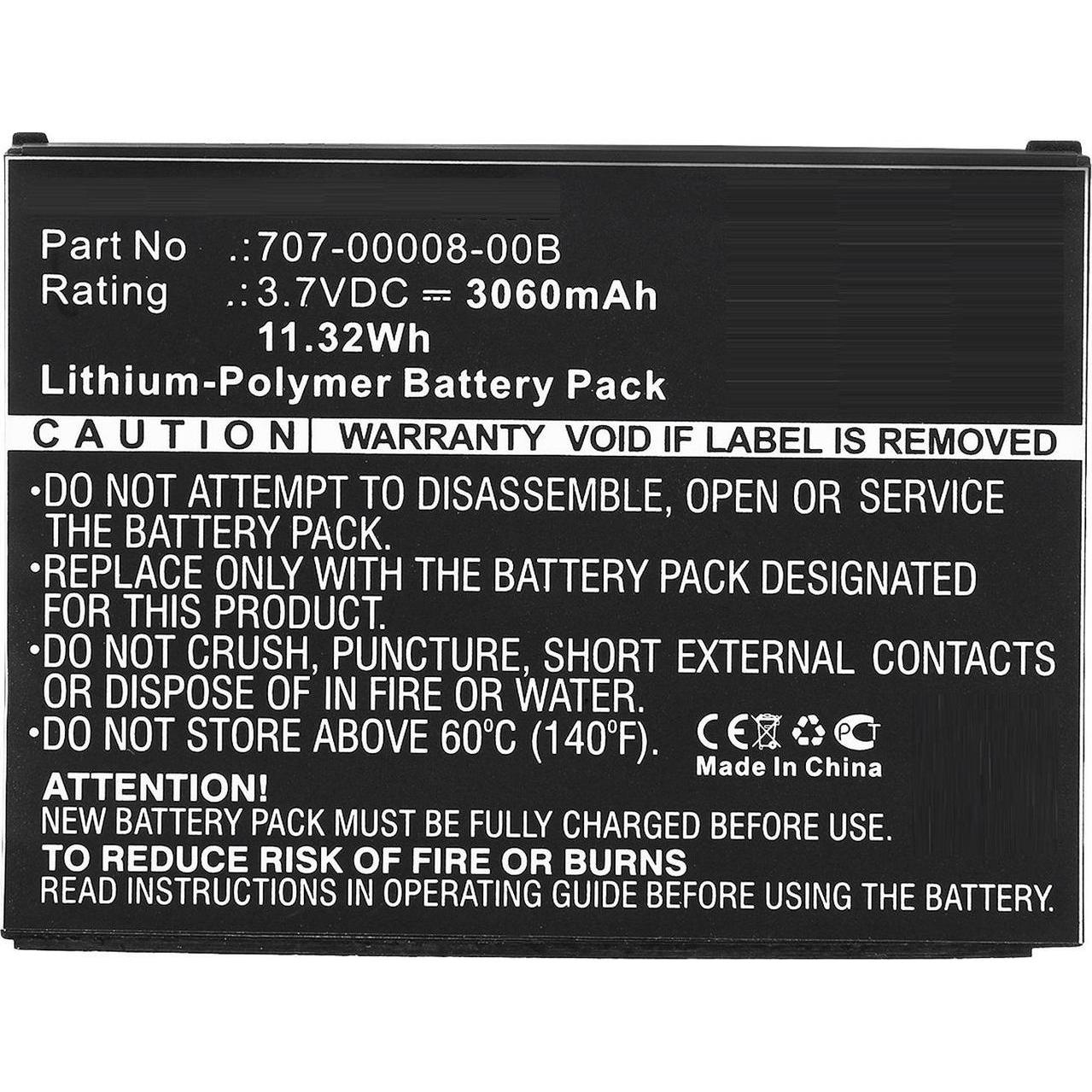 CoreParts Battery for Equipment, Notebook Ersatzteile, Schwarz