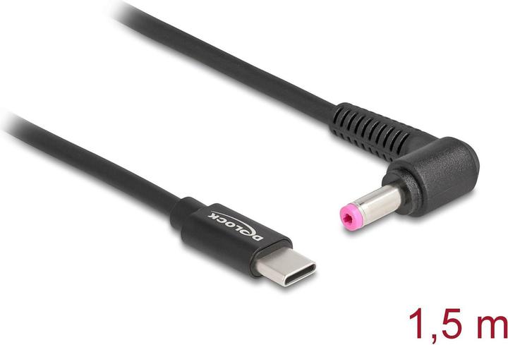 Image du produit Delock Cordon de charge USB-C vers HP 4.8 x 1.7 mm mâle 1.5 m (1.50 m)