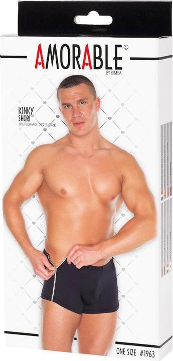 Produktbild Amorable by Rimba Boxershorts mit 2 Reissverschlüssen - One Size - Schwarz (One Size)