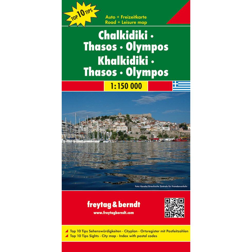 Chalkidiki - Thasos - Olympos 150000, Landkarte