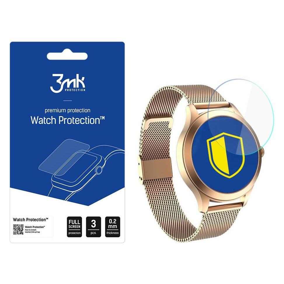 3MK Orologio Folia Arc Maxcom FW42 Folia Fullscreen, Pellicola Protettiva Per Smartwatch, Trasparente
