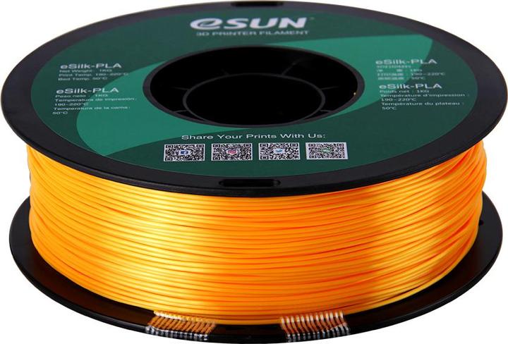 Image du produit eSUN eSilk-PLA 1,75mm D. Yellow 1kg Filament 3D (PLA, 1.75 mm, 1000 g, Jaune)