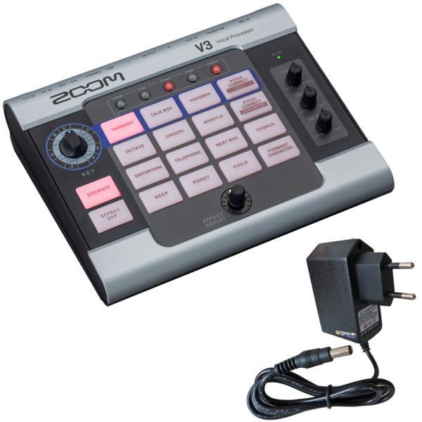 Zoom V3 Vocal Processor with 9V power supply unit