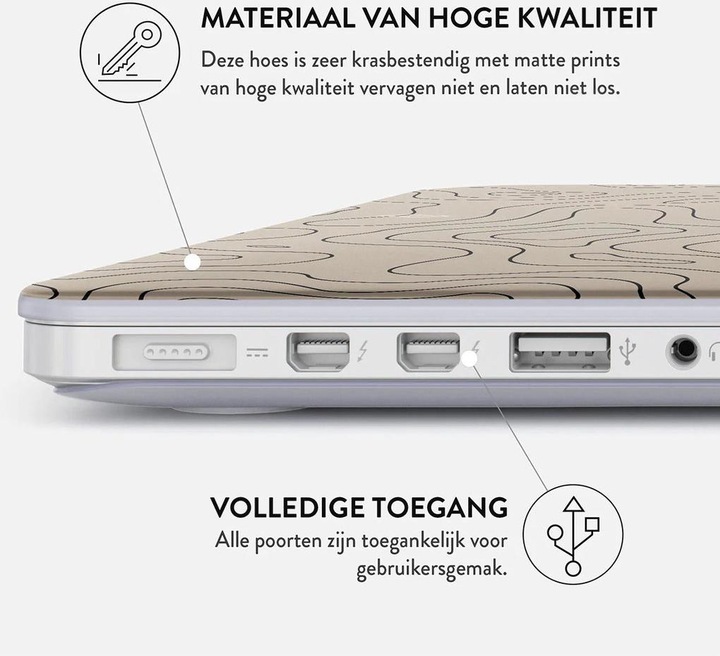 Actual product image Burga Hard Case Apple Macbook Air 13.6 A2681 - Wild Terrain (13.60", Apple)