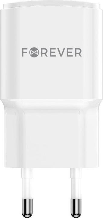 Actual product image Forever TC-01-20AC PD QC charger 1x USB-C 1x USB 20W white (20 W, 2 ports)