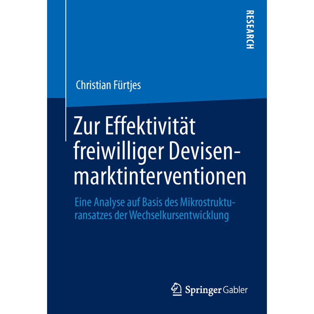 Thumbnail - Zur Effektivität freiwilliger Devisenmarktinterventionen, Fachbücher von Christian Fürtjes