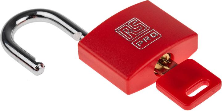 Immagine prodotto RS PRO Red Plastic Coated Brass Padlock