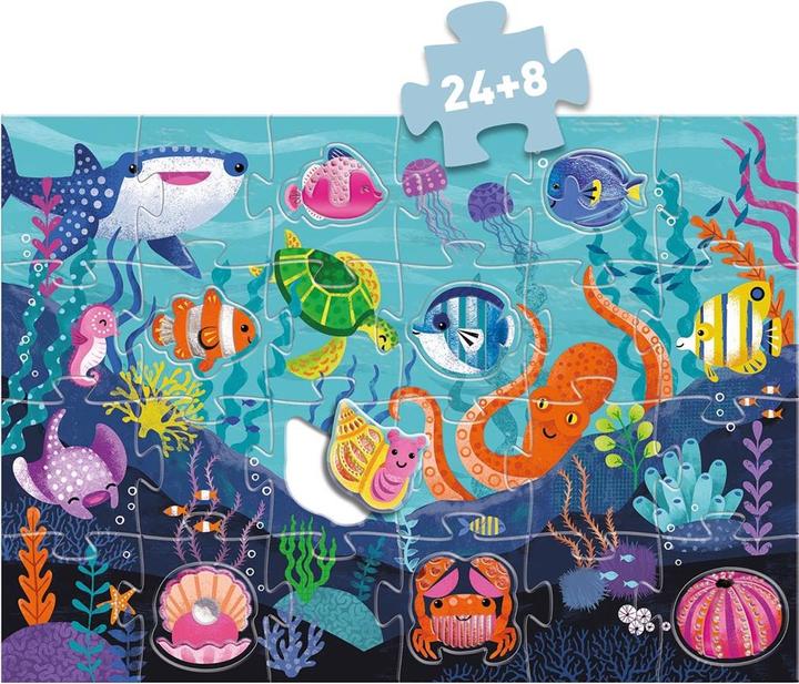 Actual product image Djeco Puzzle Tactilo Sea 32 pieces (32 pieces)