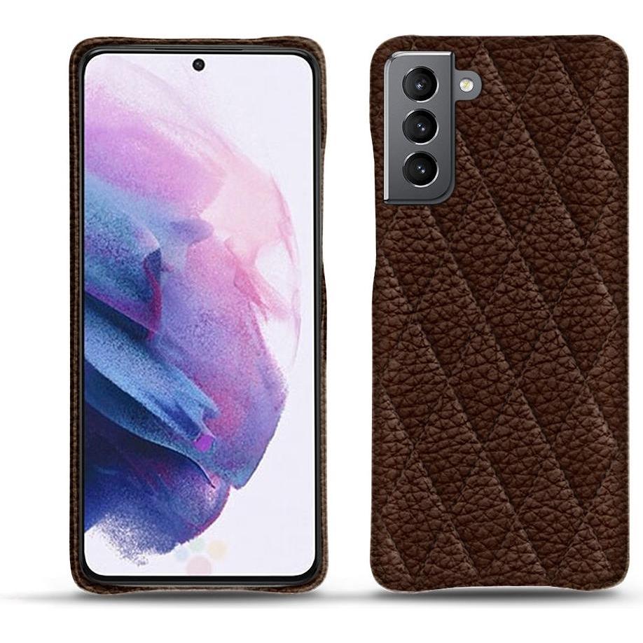 Noreve Lederschutzhülle (Samsung Galaxy S21+), Smartphone Hülle, Braun