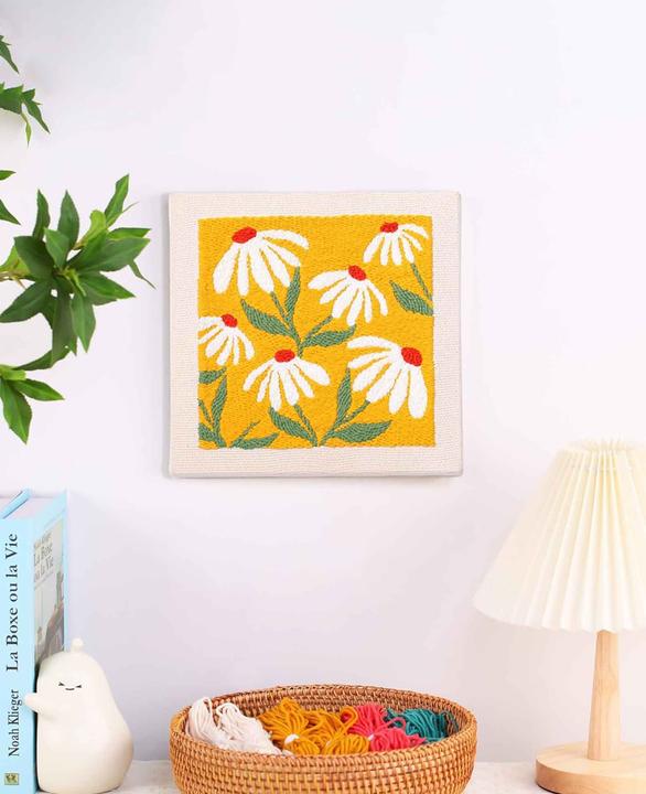 Produktbild I Am Creative Punch Needle Anfänger Set, Yellow Flower Power