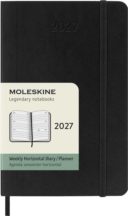 Moleskine 12 Monate WochenKalender 2027 (A6, 1 Woche / 2 Seiten)
