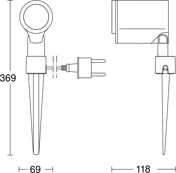 Produktbild Steinel Strahler Spot Garden Anthrazit (512 lm, GU10, IP44)